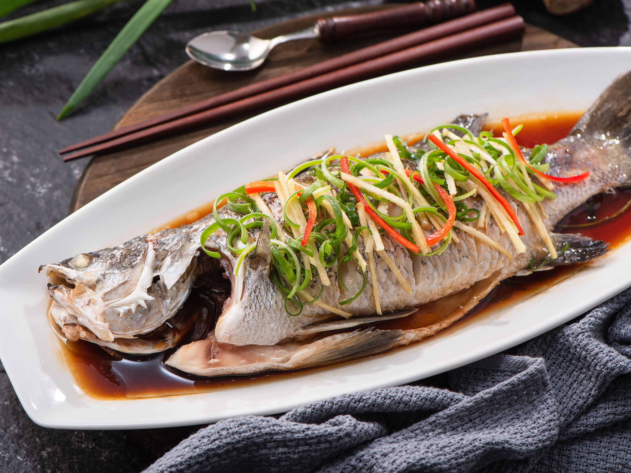 Authentic Asian Sauces清蒸鱸魚